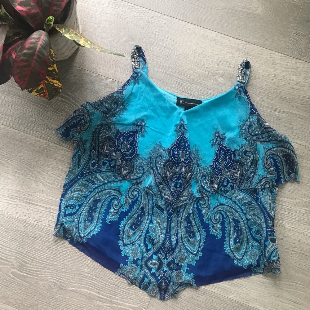 INC STUDDED TANK TOP BLOUSE